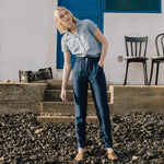 DOOLIN high-waisted linen pants - notPERFECTLINEN EU