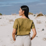 DOOLIN high-waisted linen pants - notPERFECTLINEN EU