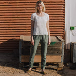 GENOVA tapered linen pants - notPERFECTLINEN EU