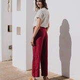 GETTY front snaps linen top - notPERFECTLINEN EU