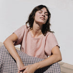 GORDES boxy linen top - notPERFECTLINEN EU