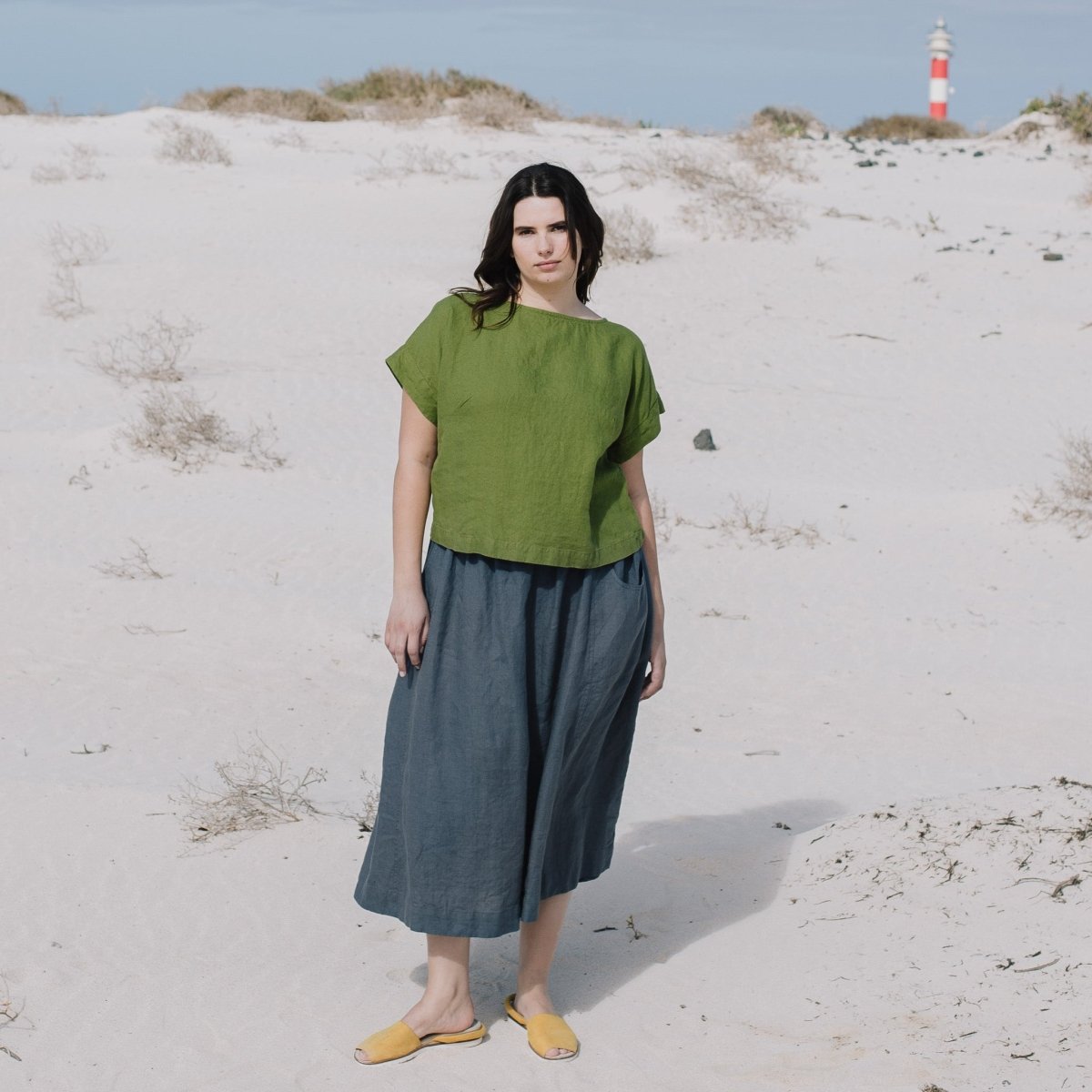 GORDES boxy linen top - notPERFECTLINEN EU