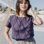 HAMBURG fitted linen top - notPERFECTLINEN EU