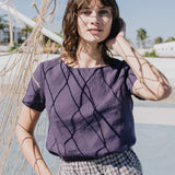 HAMBURG fitted linen top - notPERFECTLINEN EU