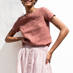 HAMBURG fitted linen top - notPERFECTLINEN EU