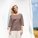 JANUARY loose linen top - notPERFECTLINEN EU