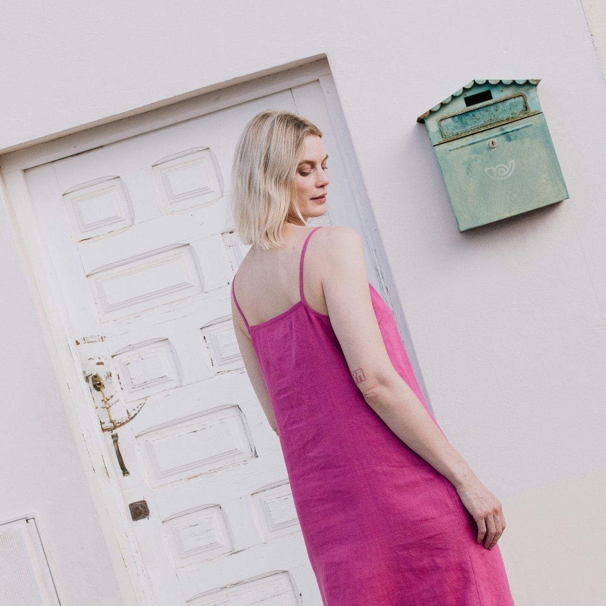 LANGLEY-2 maxi slip linen dress - notPERFECTLINEN EU