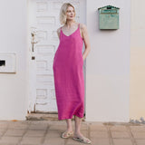 LANGLEY-2 maxi slip linen dress - notPERFECTLINEN EU