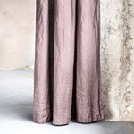 Linen CURTAIN in Caffe mocha-purple / 1 PANEL - notPERFECTLINEN EU