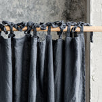 Linen CURTAIN in Charcoal / 1 PANEL - notPERFECTLINEN EU