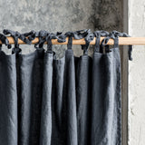 Linen CURTAIN in Charcoal / 1 PANEL - notPERFECTLINEN EU