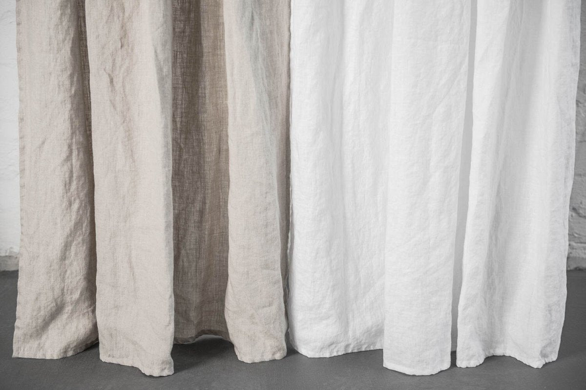 Linen CURTAIN in White / 1 PANEL - notPERFECTLINEN EU