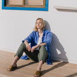 LIVORNO-2 oversized linen collar shirt - notPERFECTLINEN EU