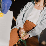 LIVORNO-2 oversized linen collar shirt - notPERFECTLINEN EU