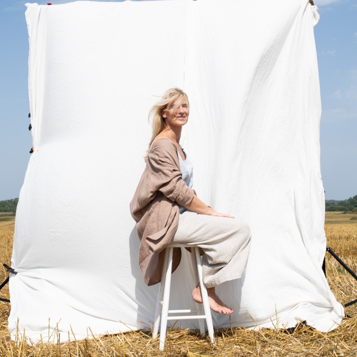 LIVORNO oversized linen shirt - notPERFECTLINEN EU