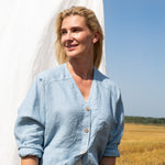 LIVORNO oversized linen shirt - notPERFECTLINEN EU