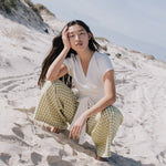 MADRID cropped linen wrap top - notPERFECTLINEN EU