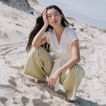 MADRID cropped linen wrap top - notPERFECTLINEN EU