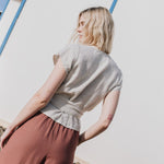 MADRID cropped linen wrap top - notPERFECTLINEN EU