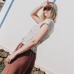MADRID cropped linen wrap top - notPERFECTLINEN EU