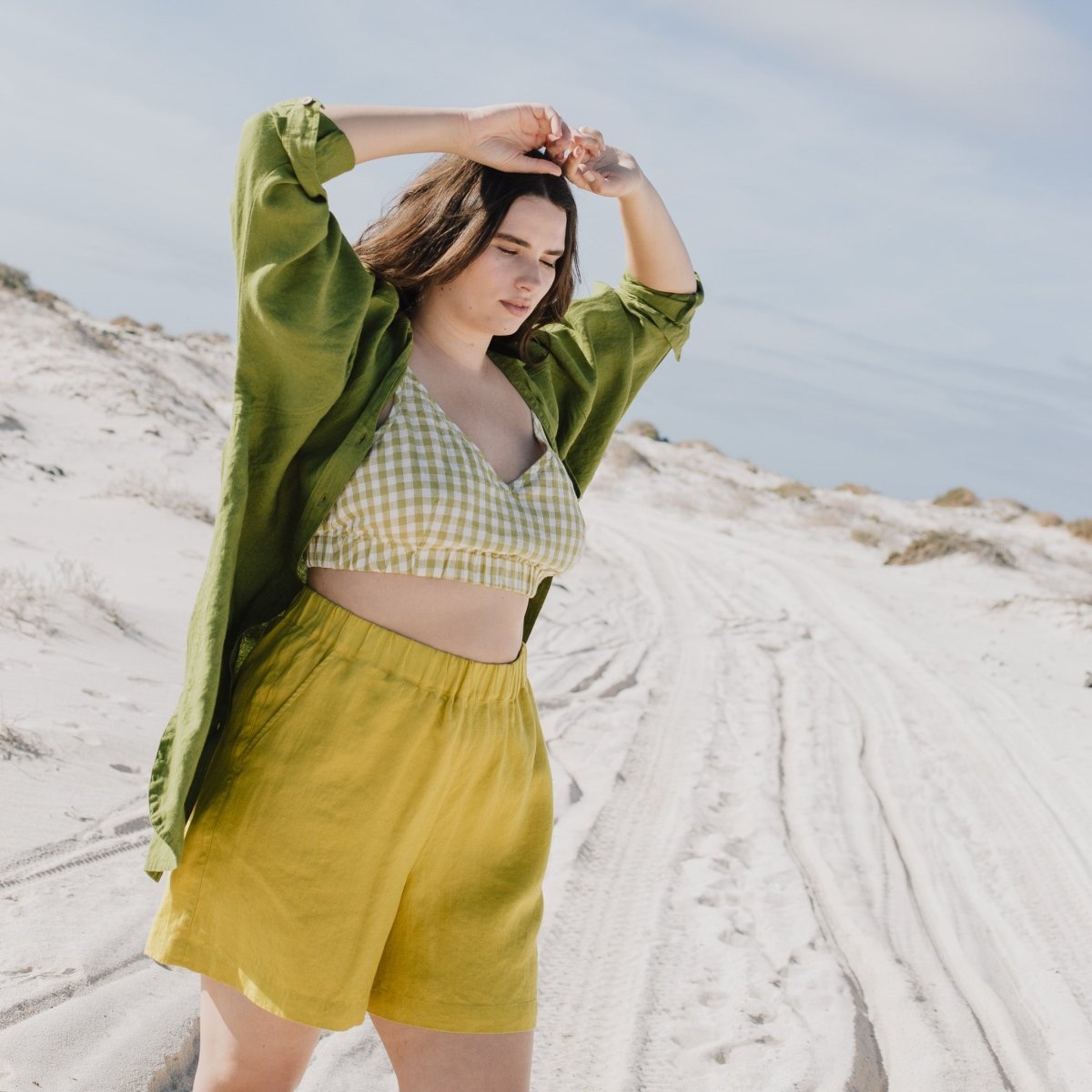 MAIN casual linen shorts - notPERFECTLINEN EU