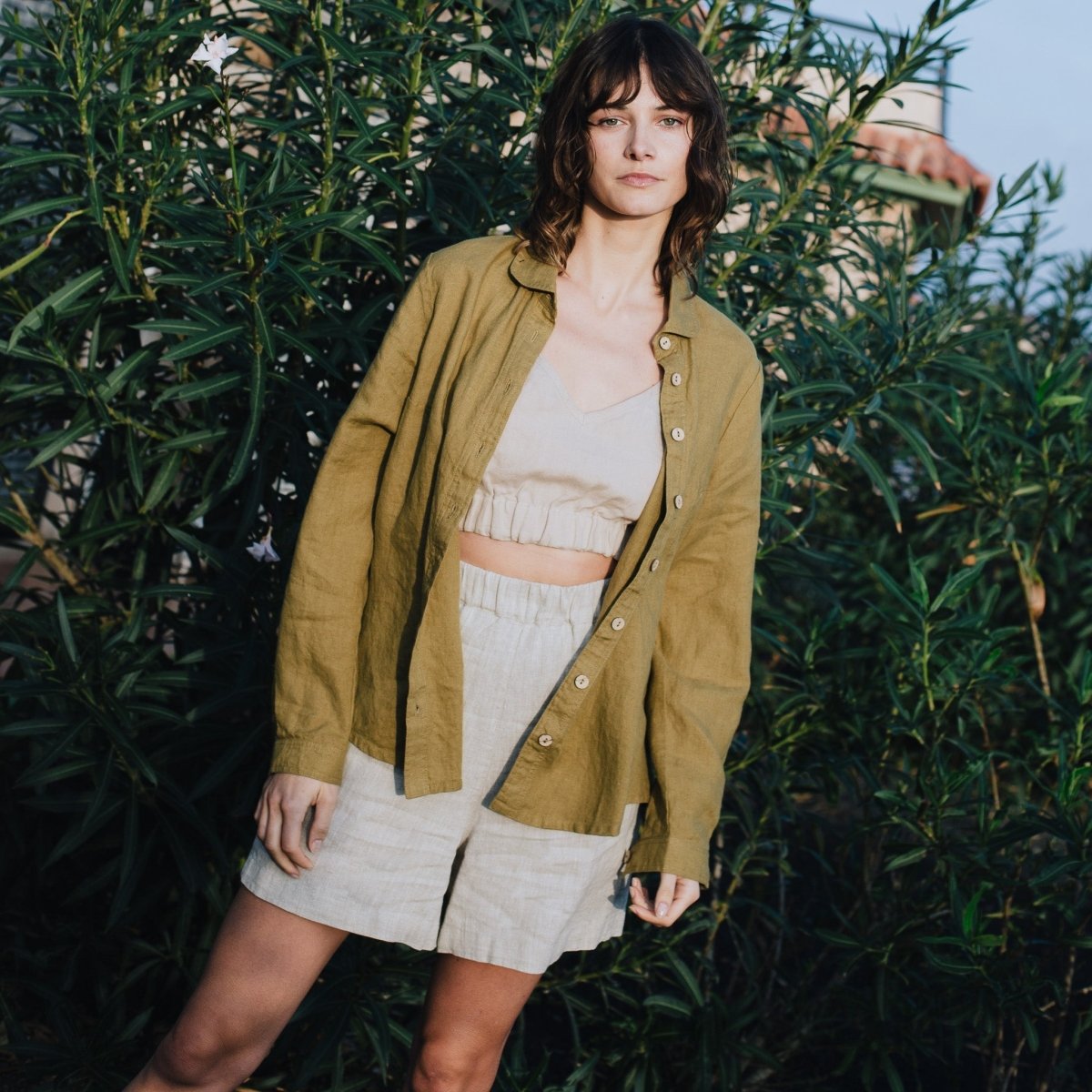 MAIN casual linen shorts - notPERFECTLINEN EU