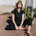 MARGARET wrap linen jumpsuit - notPERFECTLINEN EU