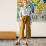 MARLE long sleeve collar linen shirt - notPERFECTLINEN EU