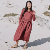 Maxi EMILIE loose linen dress - notPERFECTLINEN EU