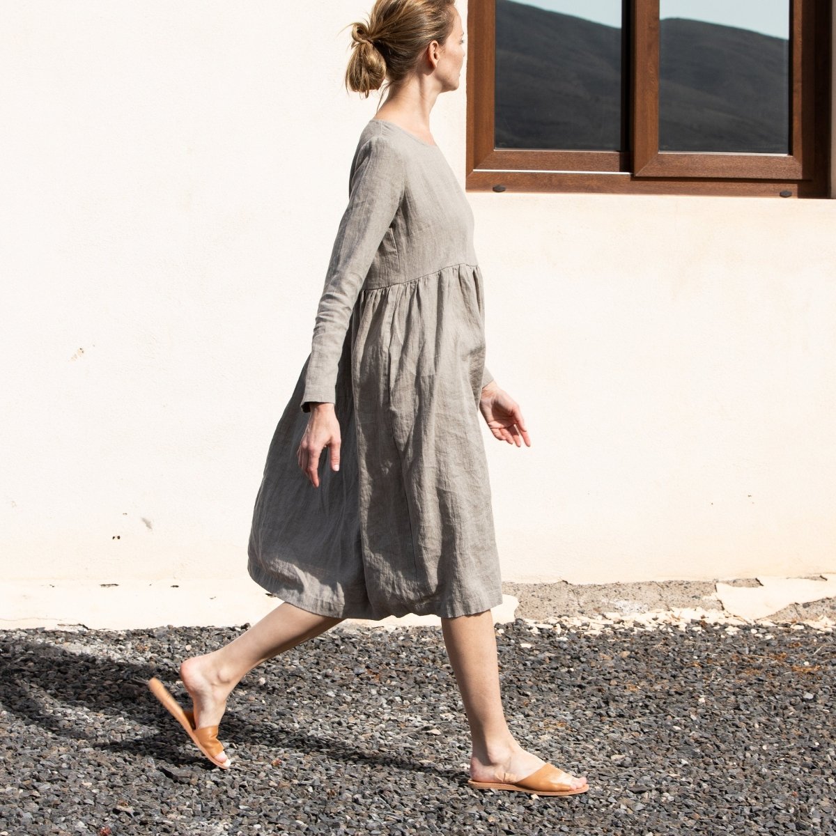 Maxi EMILIE loose linen dress - notPERFECTLINEN EU
