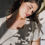 Maxi ODESA gathered linen dress - notPERFECTLINEN EU