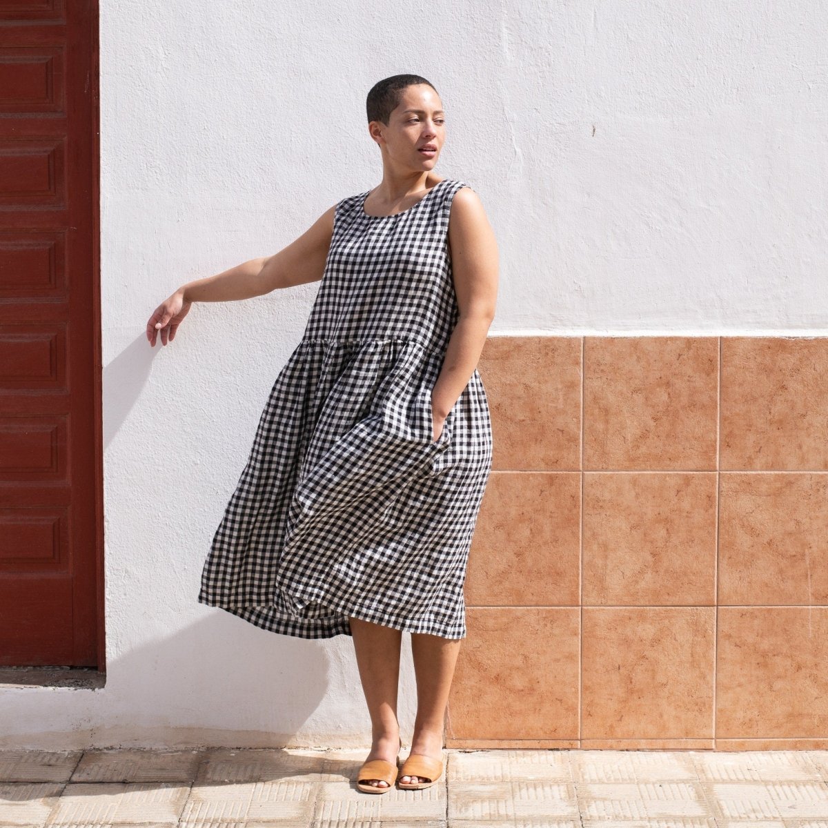 Maxi SMOCK light weight linen dress - notPERFECTLINEN EU