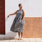 Maxi SMOCK light weight linen dress - notPERFECTLINEN EU