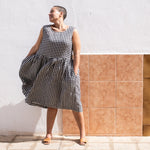 Maxi SMOCK light weight linen dress - notPERFECTLINEN EU