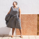 Maxi SMOCK light weight linen dress - notPERFECTLINEN EU