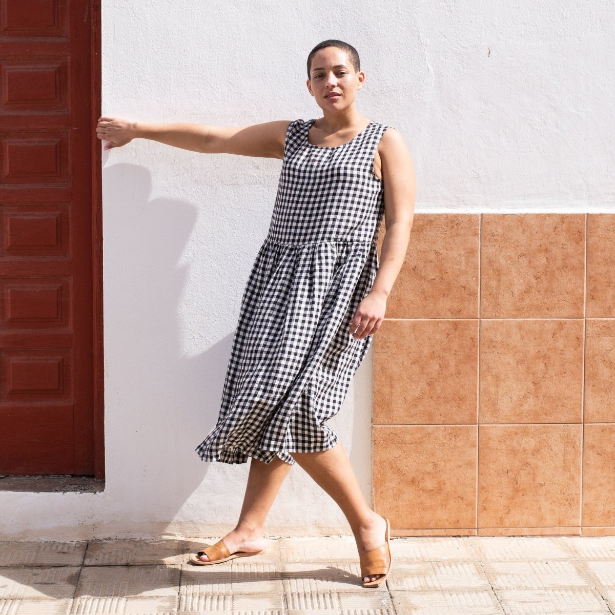 Maxi SMOCK light weight linen dress - notPERFECTLINEN EU