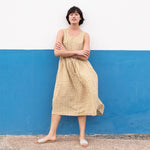 Maxi SMOCK light weight linen dress - notPERFECTLINEN EU