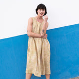 Maxi SMOCK light weight linen dress - notPERFECTLINEN EU