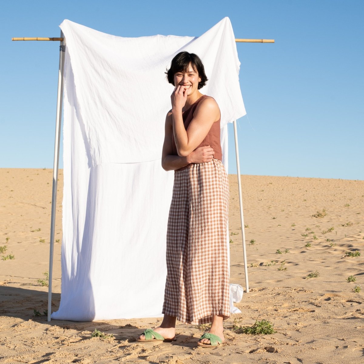 Maxi WELS light weight wide leg linen pants - notPERFECTLINEN EU