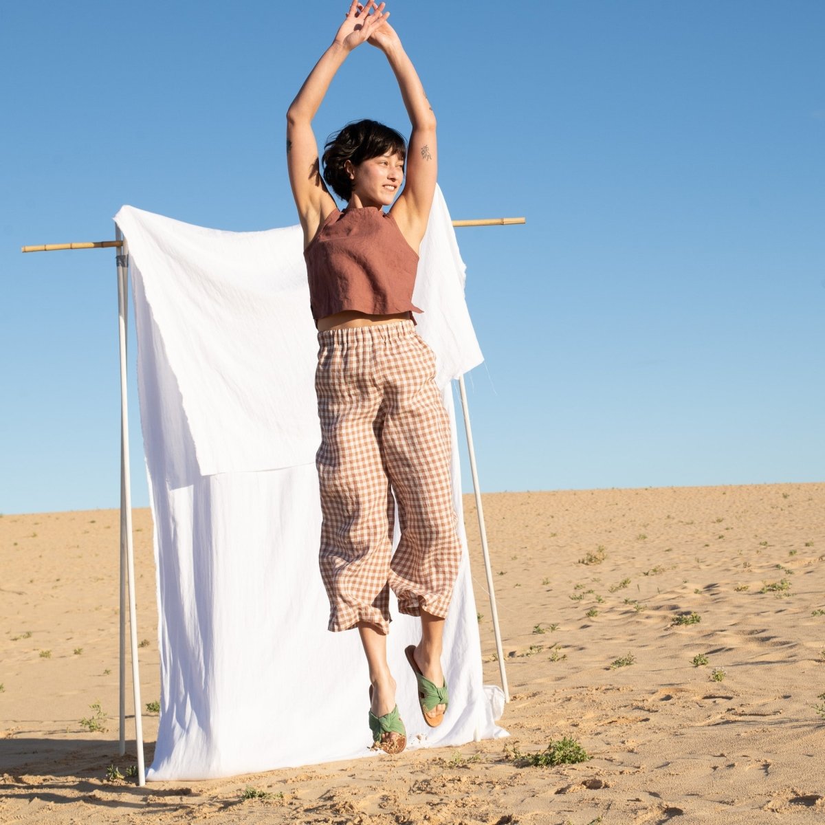 Maxi WELS light weight wide leg linen pants - notPERFECTLINEN EU