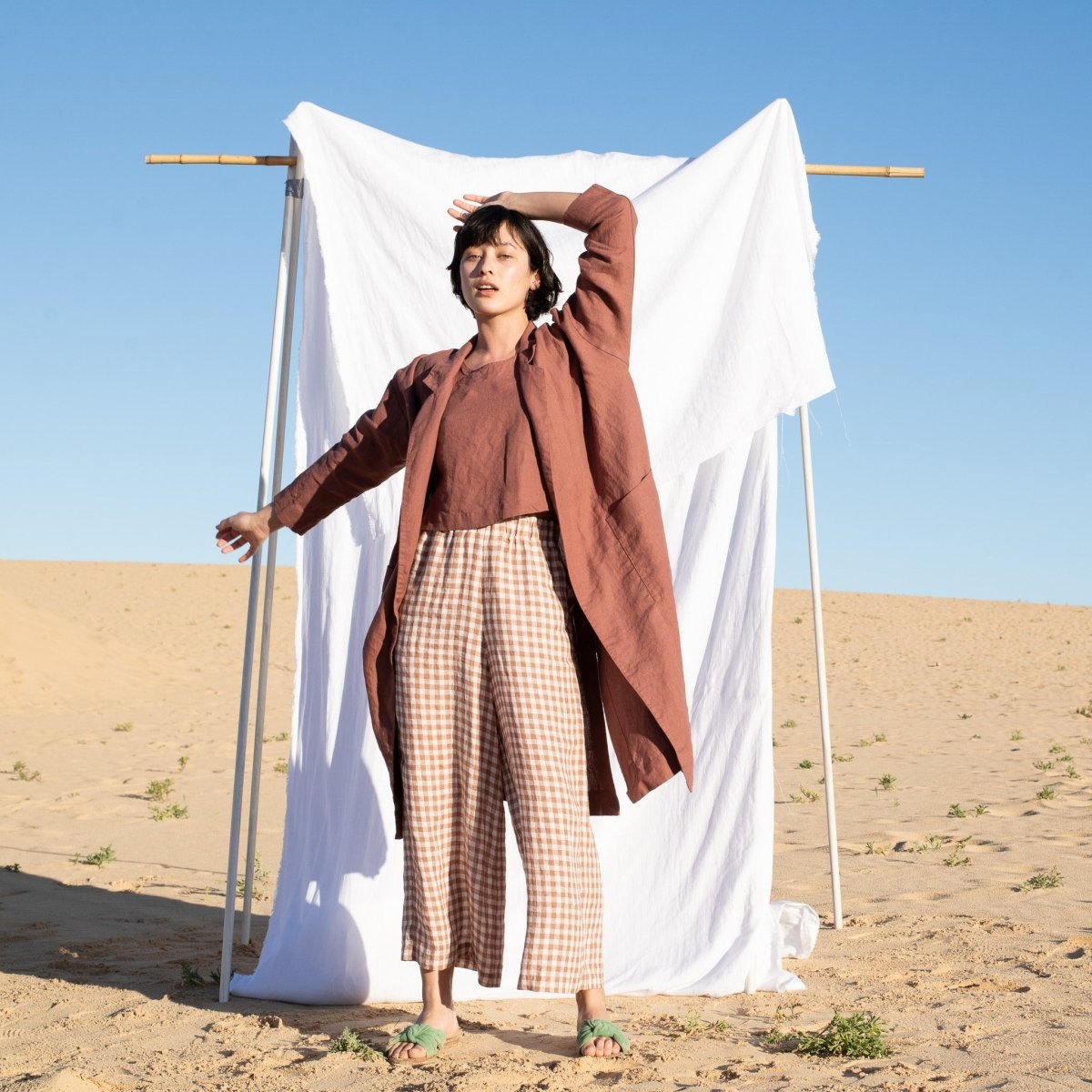 Maxi WELS light weight wide leg linen pants - notPERFECTLINEN EU