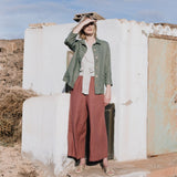 Maxi WELS wide leg linen pants - notPERFECTLINEN EU