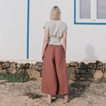 Maxi WELS wide leg linen pants - notPERFECTLINEN EU