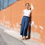 Maxi WELS wide leg linen pants - notPERFECTLINEN EU