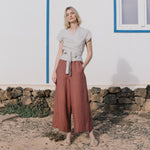 Maxi WELS wide leg linen pants - notPERFECTLINEN EU