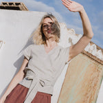 Maxi WELS wide leg linen pants - notPERFECTLINEN EU