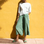 Maxi WELS wide leg linen pants - notPERFECTLINEN EU