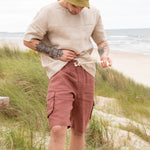 Men’s cargo linen shorts MACKAY - notPERFECTLINEN EU