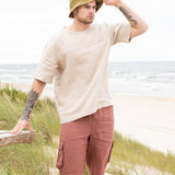Men’s cargo linen shorts MACKAY - notPERFECTLINEN EU