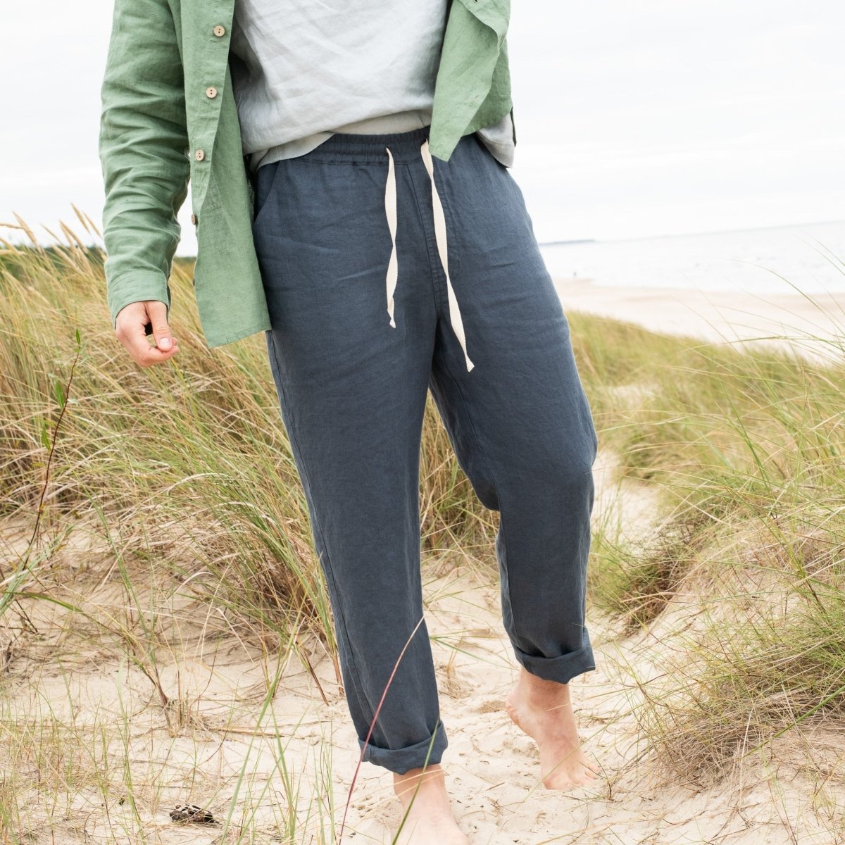 Men’s casual linen pants ONTARIO - notPERFECTLINEN EU